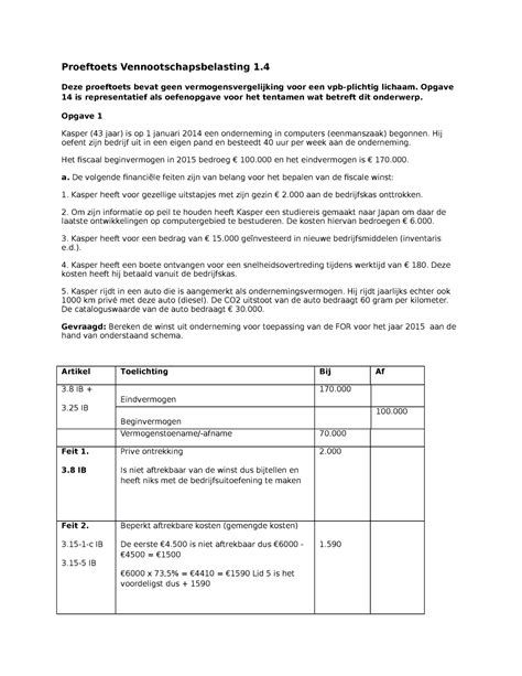 Proef Oefen Tentamen Vragen En Antwoorden Oude Proeftentamen