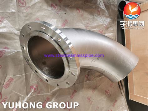 Titanium Pipe Fittings Astm B Wpt Gr Flanged Elbow For Sea