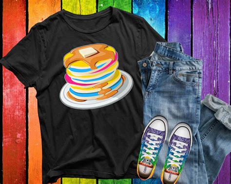 Pansexual Pancake LGBTQ Month Gay Rights Pride Week Shirt Etsy