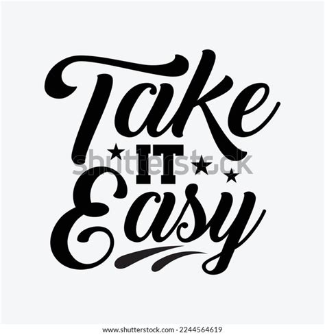 Take Easy Retro Outdoors Camping Hiking Stock Vector Royalty Free
