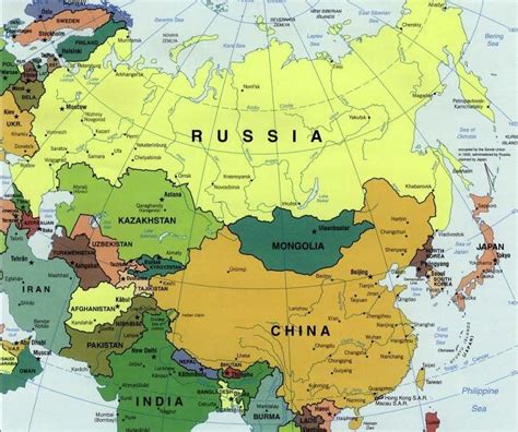 Map Of Russia And Europe