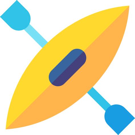 Kayak Basic Straight Flat Icon