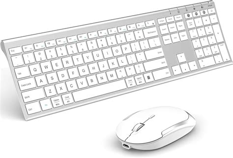 Bluetooth Keyboard Mouse, Multi-Device Wireless Keyboard and Mouse ...