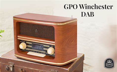 Gpo Winchester Dab Radio Retro Fm Dab Station Presets Lcd Display