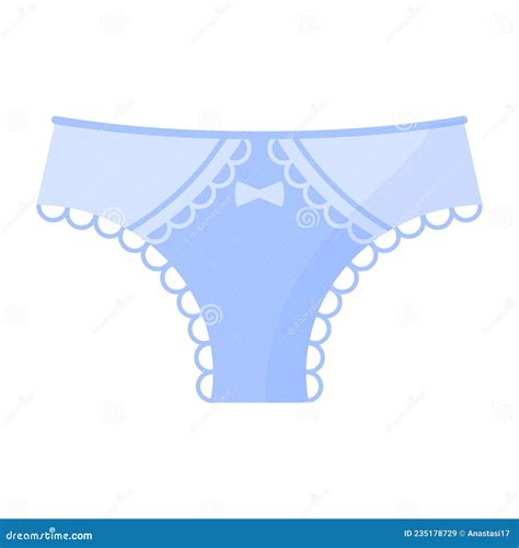 Pantie Retro Lingerie Elegante Conceito De Moda Ilustração do Vetor