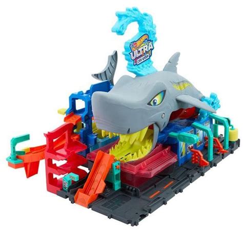 Vásárlás Mattel Hot Wheels City Ultra cápa autómosó Color Reveal kisautóval HTN Hot