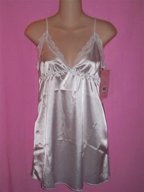 Seven Til Midnight Lingerie Flawless Satin Chemise Sleepwear Naughty And Nice Lingerie