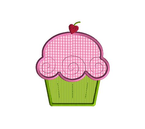 Cupcake Deluxe Applique 4 Sizes Products Swak Embroidery