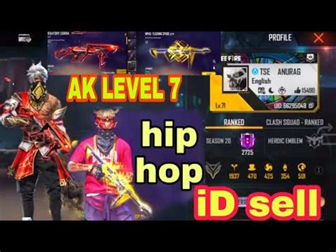 Hip Hop Bundle Account For Sell Free Fire Id Sell Today Free Fire Id