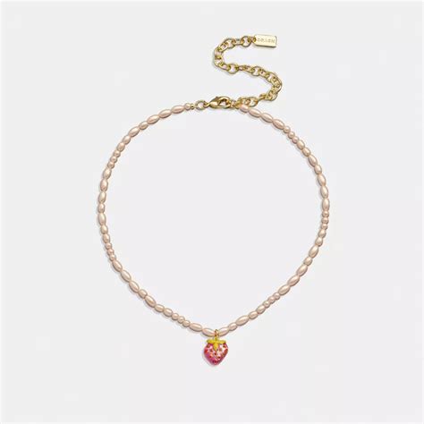 Coach® Outlet Strawberry Choker Necklace