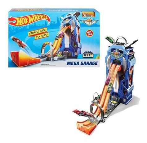 Hot Wheels Pista City Mega Garagem Giratória Mattel Pistas