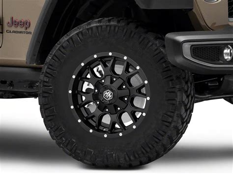 Mayhem Wheels Jeep Gladiator Warrior Matte Black Wheel 17x9 8015