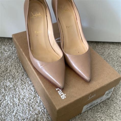 Christian Louboutin Nude Apostrophy Pump Mm Size Gem