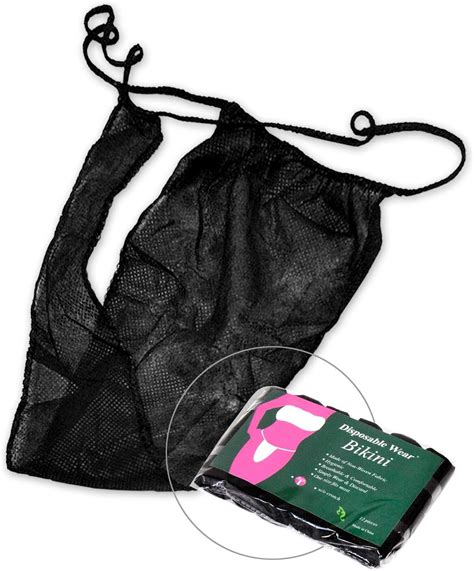 Bikini Desechable Negro Paquete Pcs Sumicro