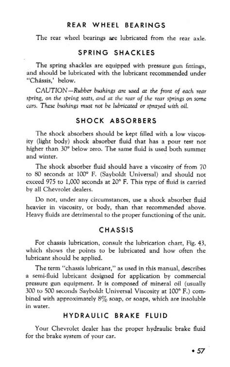 1946 Chevy Owners Manual