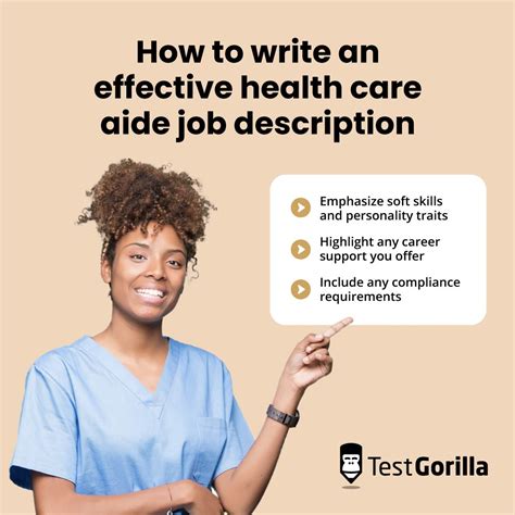 How To Write A Health Care Aide Job Description Tg