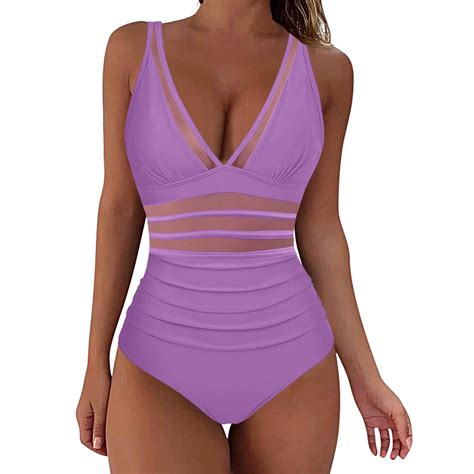 Women Mesh Piece Swimwear Push Up Padded Bikini Swimsuit Training Swimwear Sport Shirred Tank
