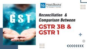 Reconciliation Comparison Between Gstr B And Gstr