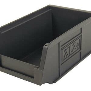 New Eco XL Grey Plastic Storage Bins Various Sizes-British Made 100% ...