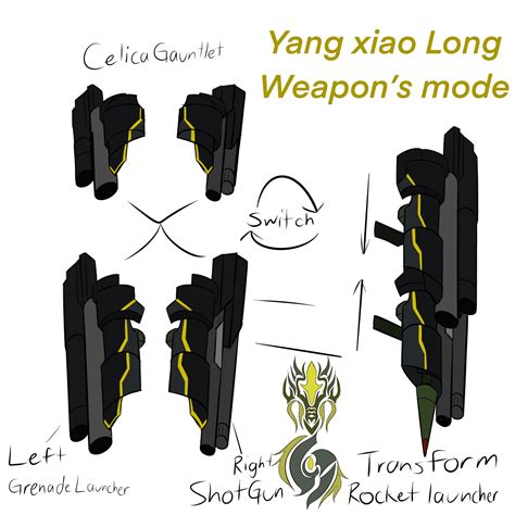 Yang Xiao Long Weapon Mode By C B Drawing1999 On Deviantart