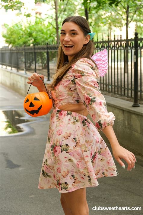 Playful Teens Getting Involved In A Kinky Halloween Lesbian Orgy Coedcherry