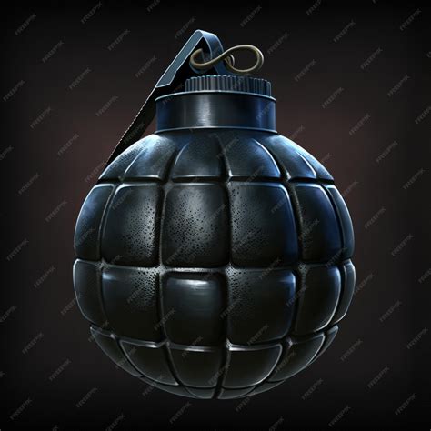 Premium AI Image | A black bomb with a black background and a black ...