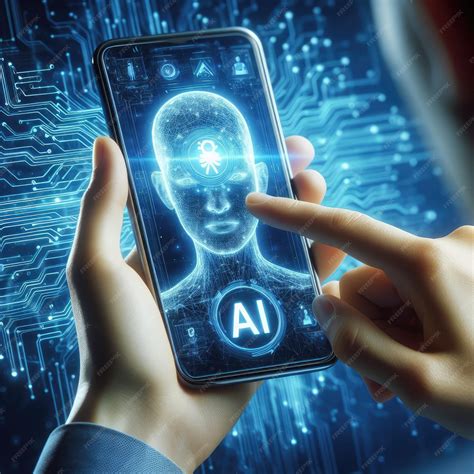 Premium Photo | Artificial intelligence on mobile with Generative AI