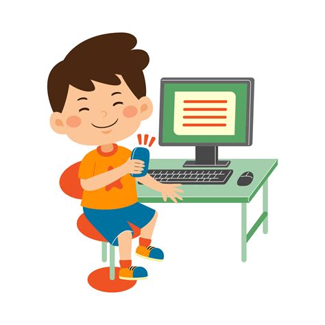 cute  kid girl  computer vector illustration  vector