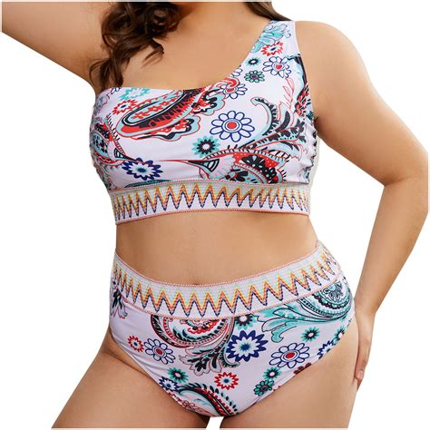 FDGIU Plus Size Bikini High Waisted Bikini Women S Swimsuit Swimsuit Plus Oversized Swimsuit