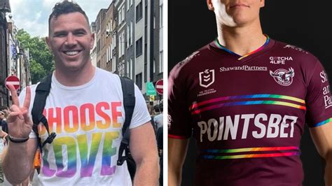 Openly Gay Footy Star Keegan Hirst Comes Out Of Retirement After Manly Sea Eagles Pride Jersey