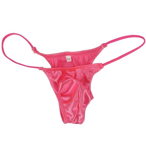 K Y K Mens Micro Bikini String Waist Shiny Satin Knit Nylon Spandex EBay