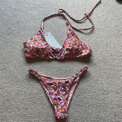 Blackbough Swim Luxury Berry Cherry Bikini Depop