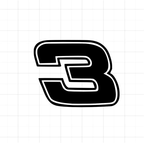 Dale Earnhardt 3 Decal - Etsy