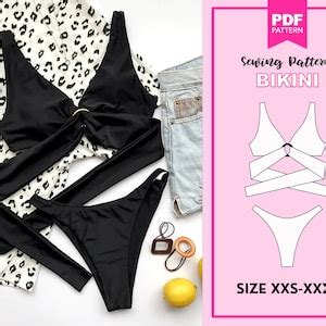 Bikini Pattern PDF Swimsuit Pattern PDF Sewing Pattern For Women Digital Pattern Bikini