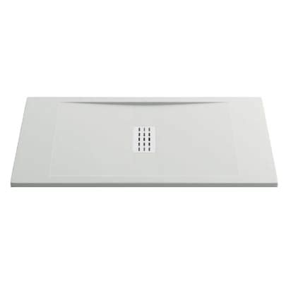 Душевой поддон GOOD DOOR BAS Flow 1000x700 литевой мрамор, белый ...