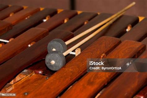 Closeup Shot Of A Marimba Or Hormigo Keyboard Guatemala National