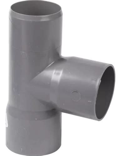 Tee Pvc Gris Sanitario 50x50mm Pack 5 Und Cuotas sin interés