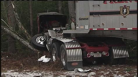 Driver Injured When Truck Goes Off Turnpike