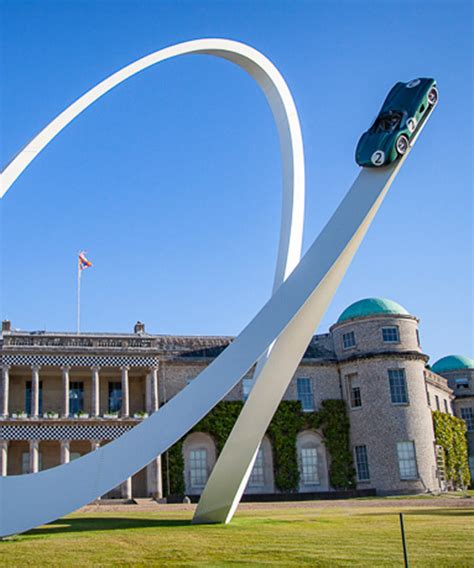 Gerry Judah Swoops An Aston Martin Skywards In Sculpture At Goodwood