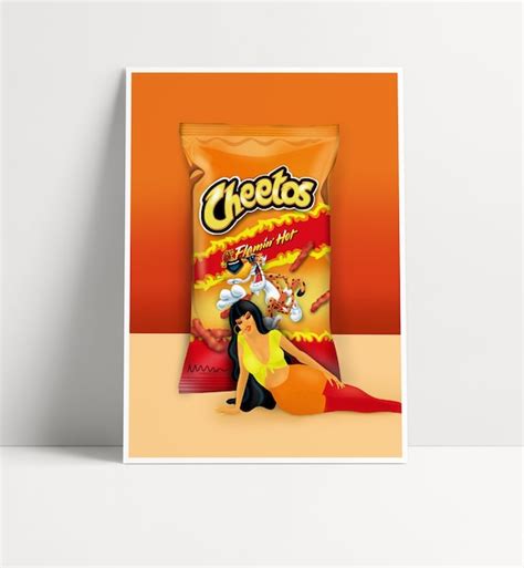Hot Cheetos Sexy Girl Pin Up Girl Art Print Wall Art Pin Etsy
