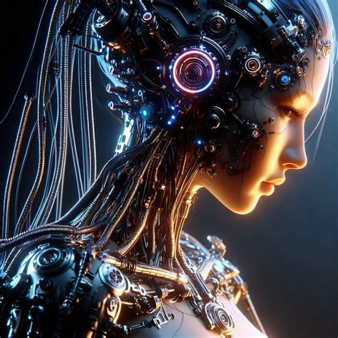 Robot woman AI | Premium AI-generated image