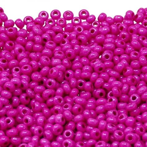 Preciosa Seed Beads 80 Terra Intensive Magenta 20g Beads And Beading Supplies From The