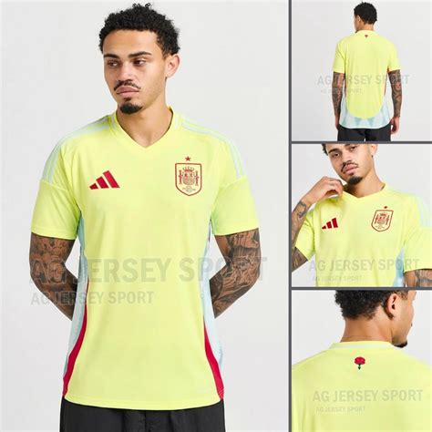 Jual JERSEY TIMNAS NEGARA SPANYOL EURO NEW AWAY 2024 GRADE ORI BAJU