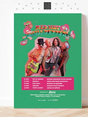 Quadro Mdf Red Hot Chilli Peppers Unlimited Love Tour M0023 Compre Produtos Personalizados No Elo7