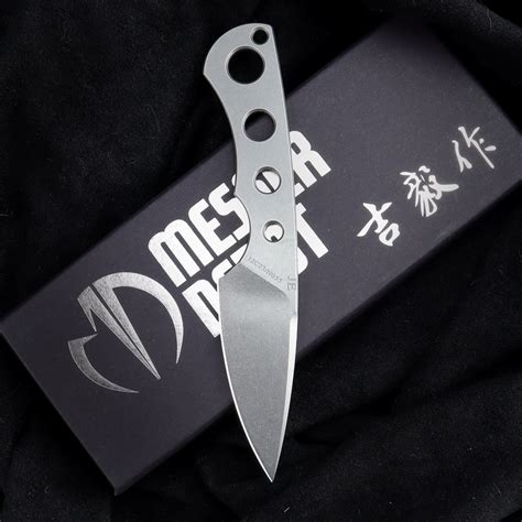 SK09 Naked Version Sandvik 14C28 Stahl Stonewashed EDC Messer