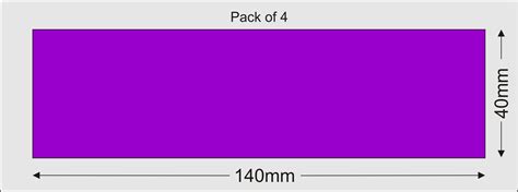 2mm Thick Mdf 40mm By 140mm Bases