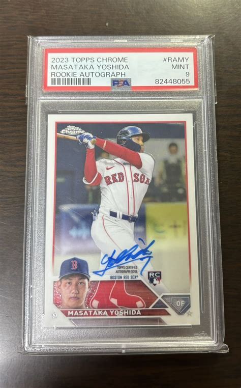 Topps Chrome 吉田正尚 2023 Rookie Auto ルーキー 直筆サインカード オリックス レッドソックス Psa9 Rc