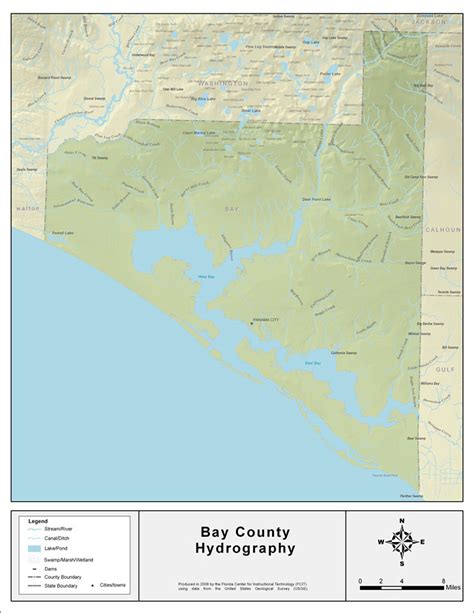 Bay County Florida Map