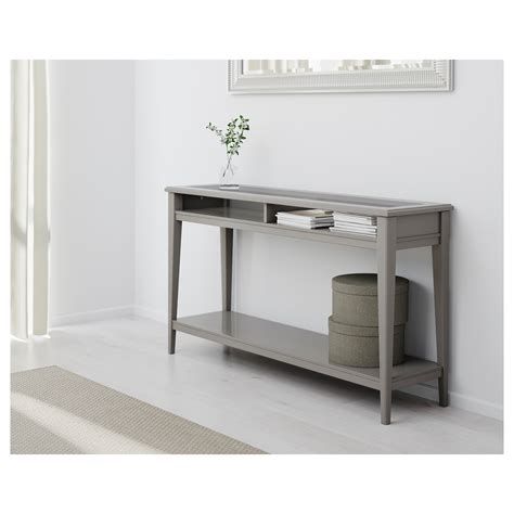 Liatorp Grey Glass Console Table 133x37 Cm Ikea