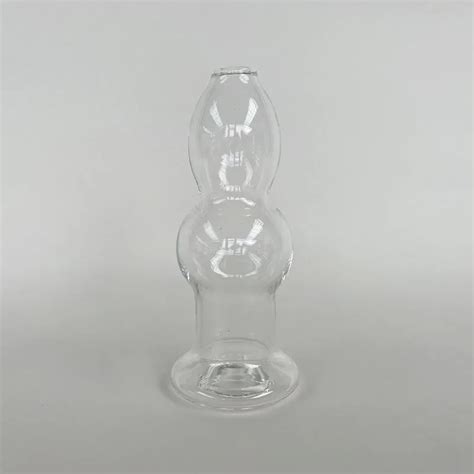 Sextoy Nouveau 3 Tailles Creuse Mâle Anal Godemichet Anal Avec Bouchon En Verre Transparent